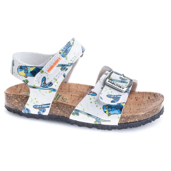 Sandały PABLOSKY 512900P Biały. Białe obuwie trekkingowe damskie Pablosky. Za 134.99 zł.