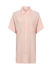 Marie Lund Damska koszula nocna Kobiety Bawełna (100%) biały wypukły wzór tkaniny, M. Białe koszule nocne damskie Marie Lund, bez wzorów, z bawełny. Za 229.95 zł.