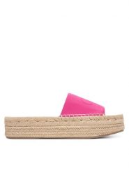 Calvin Klein Espadryle Ebeth HW0HW02894 Różowy. Czerwone espadryle damskie CALVIN KLEIN, bez wzorów, z materiału, bez obcasa. Za 409.99 zł.
