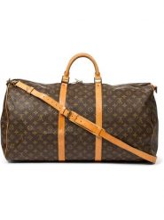 Louis Vuitton Torba podróżna "Keepall Bandouliere" w kolorze brązowym - 60 x 31 x 26 cm rozmiar: onesize. Brązowe torebki klasyczne damskie Louis Vuitton, bez wzorów, z materiału, bez dodatków. Za 4,361.95 zł.