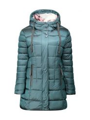 Canadian Peak Płaszcz zimowy "Bullieak" w kolorze turkusowym rozmiar: XL. Niebieskie płaszcze damskie Canadian Peak, na zimę, xl, bez wzorów, z puchu. Za 270.39 zł.