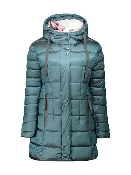 Canadian Peak Płaszcz zimowy "Bullieak" w kolorze turkusowym rozmiar: S. Niebieskie płaszcze damskie Canadian Peak, na zimę, s, bez wzorów, z puchu. Za 270.39 zł.