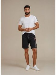 Geographical Norway Bermudy dresowe "Ponakry" w kolorze czarnym rozmiar: XL. Czarne szorty męskie Geographical Norway, bez wzorów, z dresówki. Za 82.99 zł.