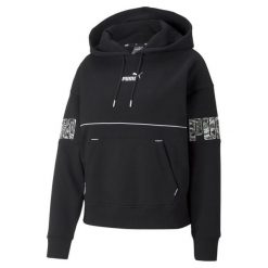 Damska bluza z kapturem Puma Power Safari FL. Czarne bluzy z kapturem damskie Puma, xs. Za 247.99 zł.