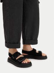 G-Star Raw Sandały CEO-WI16-MARS-01 Czarny. Czarne sandały damskie G-Star, bez wzorów, ze skóry, bez obcasa, na płaskiej podeszwie. Za 133.99 zł.