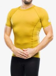 Koszulka termoaktywna męska Sensor Merino Air Tee S/S. Żółte bielizna termoaktywna męska Sensor, l, bez wzorów, z materiału. Za 251.89 zł.