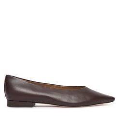 Baleriny LAUREN RALPH LAUREN. Brązowe baleriny damskie Lauren Ralph Lauren, bez wzorów, bez obcasa. Za 769.99 zł.