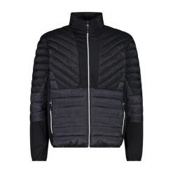 Kurtka męska turystyczna CMP 32Z2927. Czarne kurtki męskie CMP, m, bez wzorów, sportowe, bez kaptura. W wyprzedaży za 324.99 zł.