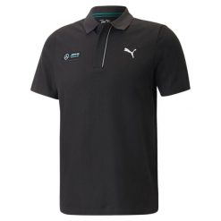 Koszulka polo z krótkim rękawem męska Puma MAPF1. Czarne koszulki polo męskie Puma, l, bez wzorów, bez ramiączek. Za 175.99 zł.