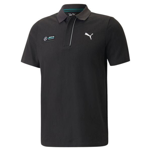Koszulka polo z krótkim rękawem męska Puma MAPF1. Czarne koszulki polo męskie Puma, l, bez wzorów, bez ramiączek. Za 178.99 zł.