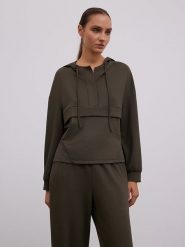 BGN Bluza w kolorze khaki rozmiar: 38. Brązowe bluzy z kapturem damskie BGN. Za 121.80 zł.