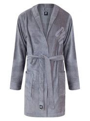 CR7 Szlafrok w kolorze szarym rozmiar: M. Szare szlafroki męskie CR7, m, bez wzorów, z bawełny. Za 173.99 zł.