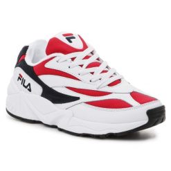 Buty Fila V94M Low 1010255-150 białe. Białe buty fitness męskie z materiału, bez zapięcia, na fitness i siłownię. Za 503.88 zł.