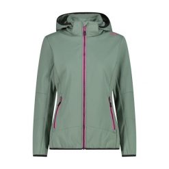 Kurtka damska turystyczna CMP 32A0456. Zielone kurtki damskie CMP, l, bez wzorów, bez kaptura. Za 435.50 zł.