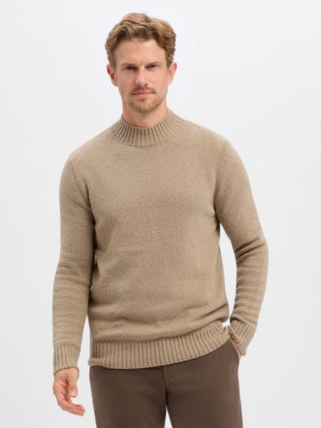 Drykorn sweter z dzianiny Mężczyźni Bawełna beżowy, L. Brązowe swetry męskie Drykorn, l, bez wzorów, z bawełny, bez kołnierzyka. Za 699.95 zł.
