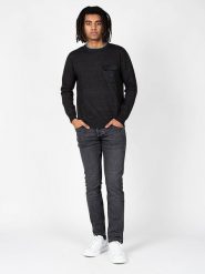 Pepe Jeans Sweter "Marcel" | PM702174 | Marcel | Mężczyzna | Grafitowy. Szare swetry męskie Pepe Jeans, m, bez wzorów, z dzianiny, bez kołnierzyka. W wyprzedaży za 159.00 zł.