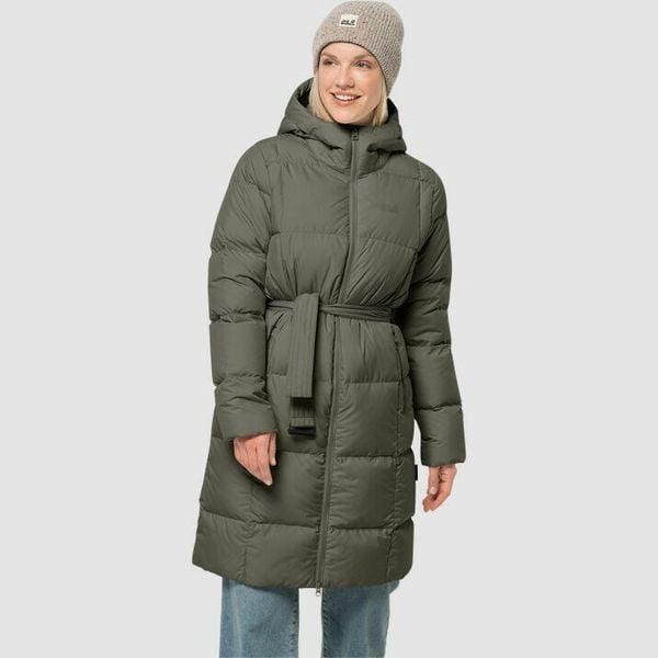 Damska kurtka puchowa Jack Wolfskin frozen lake. Zielone kurtki damskie Jack Wolfskin, na zimę, xl, bez wzorów, z puchu, bez kaptura. Za 1,126.00 zł.