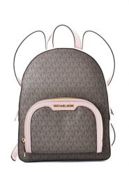 Michael Kors Skórzany plecak w kolorze czarno-jasnoróżowym - 23 x 30 x 10 cm rozmiar: onesize. Różowe plecaki damskie Michael Kors, bez wzorów, z materiału. Za 652.99 zł.