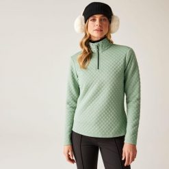 Bluza damska z suwakiem 1/4 Glamourize III Dare 2b. Zielone bluzy bez kaptura damskie Dare 2b, z dzianiny. W wyprzedaży za 257.00 zł.