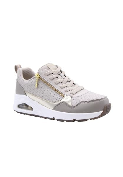 Buty SKECHERS UNO METALLIC SLIDERS Beżowy. Brązowe obuwie trekkingowe damskie Skechers, na zimę. Za 368.99 zł.