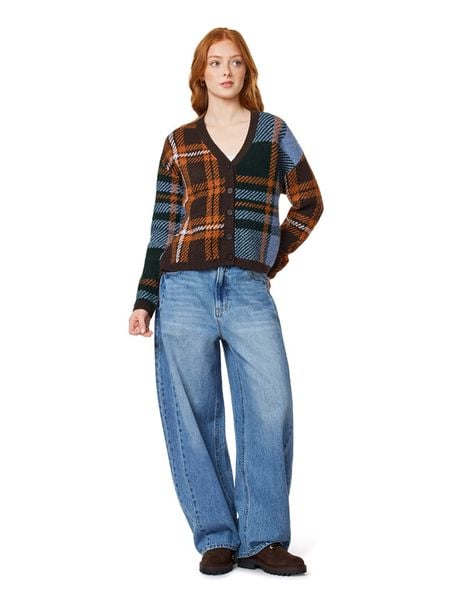 Scotch & Soda Kardigan w kolorze ciemnobrązowo-błękitnym rozmiar: XS. Brązowe kardigany damskie Scotch & Soda, xs, bez wzorów. Za 284.95 zł.