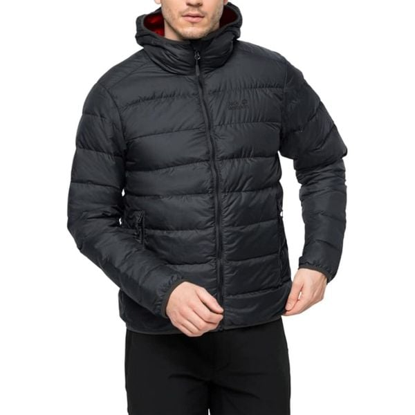 Kurtka turystyczna męska Jack Wolfskin Helium. Czarne kurtki męskie Jack Wolfskin, m, bez wzorów, z poliesteru, sportowe, bez kaptura. Za 458.70 zł.