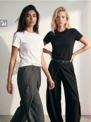 Bawełniana koszulka z ozdobną aplikacją przy dekolcie - biały. Białe t-shirty damskie Sinsay, l, z aplikacjami, z bawełny, bez kołnierzyka. Za 39.99 zł.