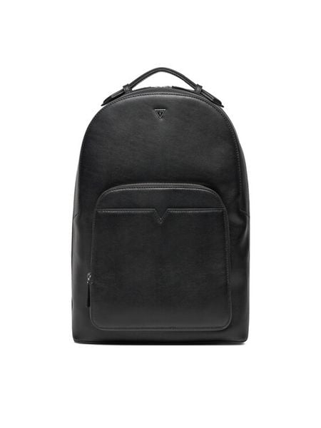 Guess Plecak HMFISE P4405 Czarny. Czarne plecaki męskie Guess, z aplikacjami, ze skóry. Za 509.99 zł.