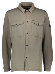 Petrol Industries Koszula w kolorze szarobrązowym rozmiar: M. Brązowe koszule męskie Petrol Industries, m, bez wzorów, z bawełny, bez kołnierzyka, bez ramiączek. Za 135.17 zł.