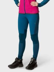 Halti Legginsy funkcyjne "Tracks" w kolorze niebieskim rozmiar: 38. Niebieskie legginsy damskie Halti, bez wzorów, z poliamidu, outdoorowe. Za 252.99 zł.