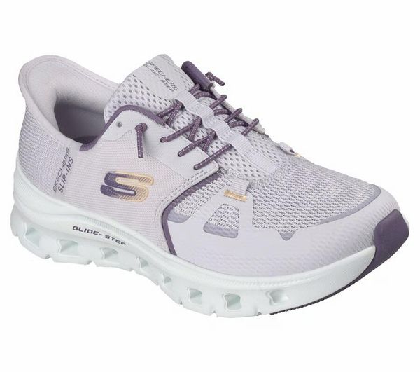 Buty SKECHERS GLIDE STEP PRO Fioletowy. Fioletowe obuwie trekkingowe damskie Skechers. Za 322.99 zł.