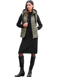 Heine Kamizelka pikowana w kolorze khaki rozmiar: 38. Brązowe kamizelki damskie Heine. Za 113.36 zł.