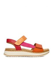 Remonte Sandały CEO-D3J50-38 Kolorowy. Sandały damskie Remonte, bez wzorów, ze skóry, bez obcasa, na płaskiej podeszwie. Za 359.99 zł.