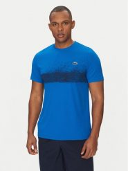 Lacoste T-Shirt TH8986 Niebieski Regular Fit. Niebieskie t-shirty męskie Lacoste, m, bez wzorów, z syntetyku, bez kołnierzyka. Za 229.99 zł.