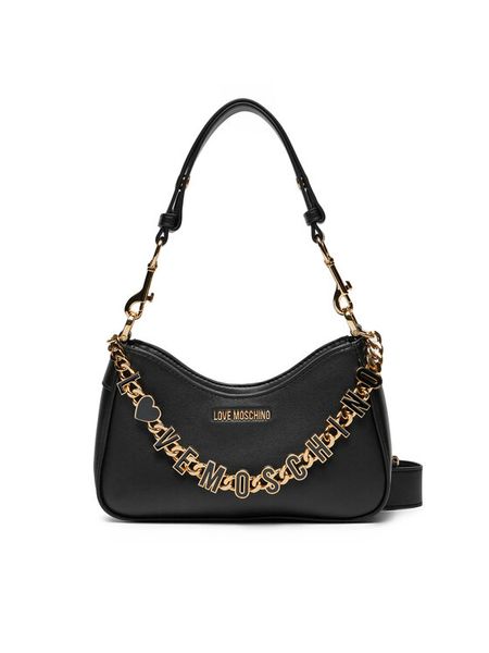 LOVE MOSCHINO Torebka JC4070PP1ML1300A Czarny. Czarne torebki klasyczne damskie Love Moschino, bez wzorów, ze skóry, bez dodatków. Za 639.99 zł.