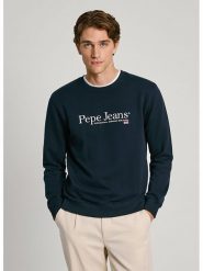 Pepe Jeans Bluza "Sean" w kolorze granatowym rozmiar: S. Niebieskie bluzy bez kaptura męskie Pepe Jeans, s, z bawełny. Za 118.56 zł.