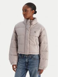 Calvin Klein Jeans Kurtka zimowa LV047D504G Szary Regular Fit. Szare kurtki damskie Calvin Klein Jeans, na zimę, xl, bez wzorów, z jeansu, bez kaptura. Za 899.99 zł.