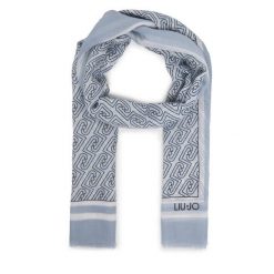 Szal Liu Jo. Niebieskie szaliki i kominy damskie Liu Jo, bez wzorów. Za 169.99 zł.
