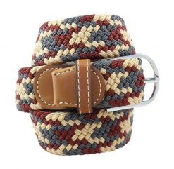 Pasek Elastyczny, Szaro-Beżowy Pleciony, do Spodni, Casualowy, Parciany -ALTIES. Brązowe paski męskie Alties, bez wzorów, z elastanu. Za 59.00 zł.