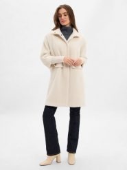 Comma Płaszcz Kobiety beżowy, 42. Brązowe płaszcze damskie Comma, bez wzorów, z syntetyku, eleganckie. Za 749.95 zł.