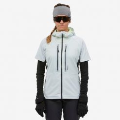 Bluza skiturowa damska Wedze Pacer. Niebieskie bluzy z kapturem damskie WED'ZE, na zimę, l. W wyprzedaży za 199.99 zł.
