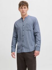 Jack & Jones Koszula w kolorze niebieskim rozmiar: XL. Niebieskie koszule męskie Jack & Jones, xl, bez wzorów, z bawełny, bez kołnierzyka, bez ramiączek. Za 100.75 zł.