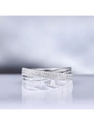 DIAMOND & CO Złoty pierścionek z diamentami rozmiar: 60. Białe pierścionki damskie Diamond & Co, z diamentem, złote. Za 2,174.45 zł.