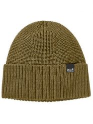 Jack Wolfskin Czapka "Schwansee" w kolorze khaki rozmiar: onesize. Brązowe czapki męskie Jack Wolfskin, bez wzorów, prążkowane, sportowe. Za 122.96 zł.
