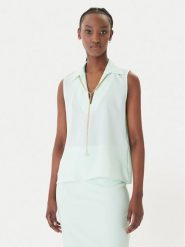 Rinascimento Bluzka CFC0127446003 Zielony Regular Fit. Zielone bluzki damskie RINASCIMENTO, s, bez wzorów, z syntetyku, bez ramiączek. Za 279.99 zł.