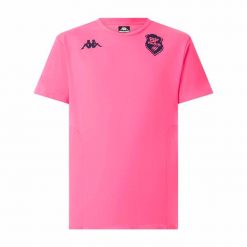 T-shirt Stade Français Millido 2025/26. Czerwone t-shirty męskie Kappa, m, bez wzorów, z bawełny, bez kołnierzyka. Za 239.50 zł.