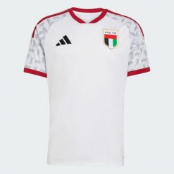Koszulka podstawowa Zjednoczone Emiraty Arabskie 26. Białe t-shirty sportowe męskie Adidas, l, z dzianiny, bez ramiączek, do piłki nożnej, climacool (adidas). Za 439.00 zł.