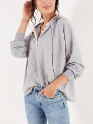 LA Angels Bluza w kolorze szarym rozmiar: M. Szare bluzy z kapturem damskie LA Angels, m, z koronki. Za 82.95 zł.