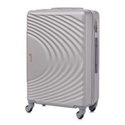 Mała walizka SINOPE BETLEWSKI srebrna BWA-055 S. Szare walizki Betlewski, bez wzorów, z materiału, małe. Za 229.99 zł.