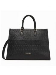 Nine West Torebka LX10044 Czarny. Czarne torebki klasyczne damskie Nine West, bez wzorów, z materiału, bez dodatków. Za 299.99 zł.
